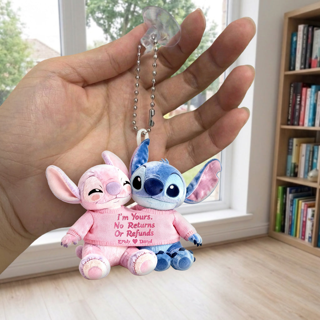 Personalized Ohana Plush Keychain Custom Name Gift for Friends Plush Keychain GradoCreations