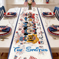 Personalized Disney Themed Table Runner for Family Celebrations Table Runner GradoCreations