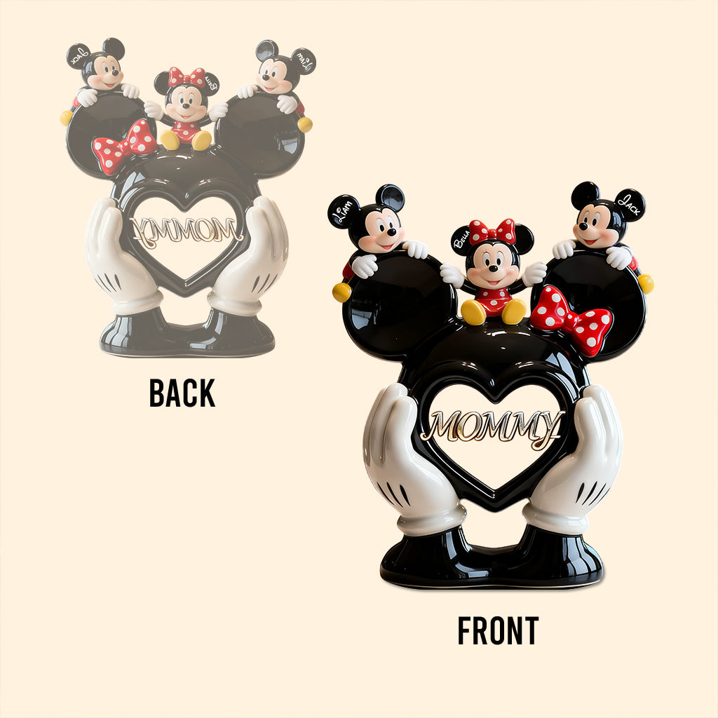 Personalized Mickey Mouse Acrylic Plaque Custom Family Gift for Mom Custom Shaped Acrylic Plaque GradoCreations