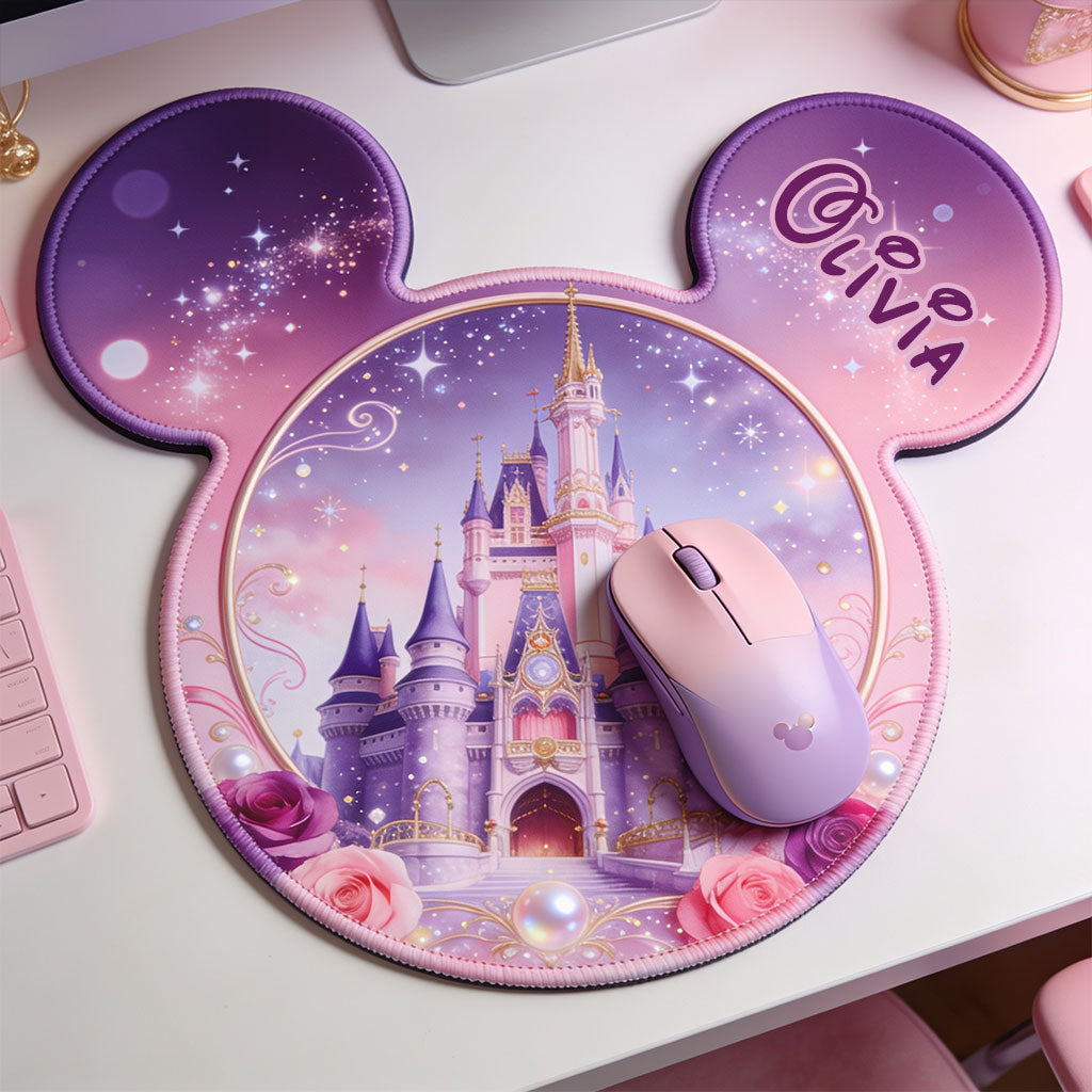 Personalized Mouse Pad Custom Shape Magical Castle Gift Mouse Pad Custom Shape GradoCreations