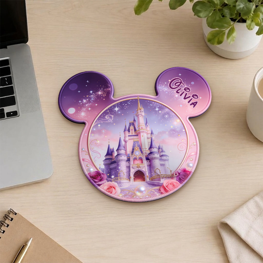 Personalized Mouse Pad Custom Shape Magical Castle Gift Mouse Pad Custom Shape GradoCreations