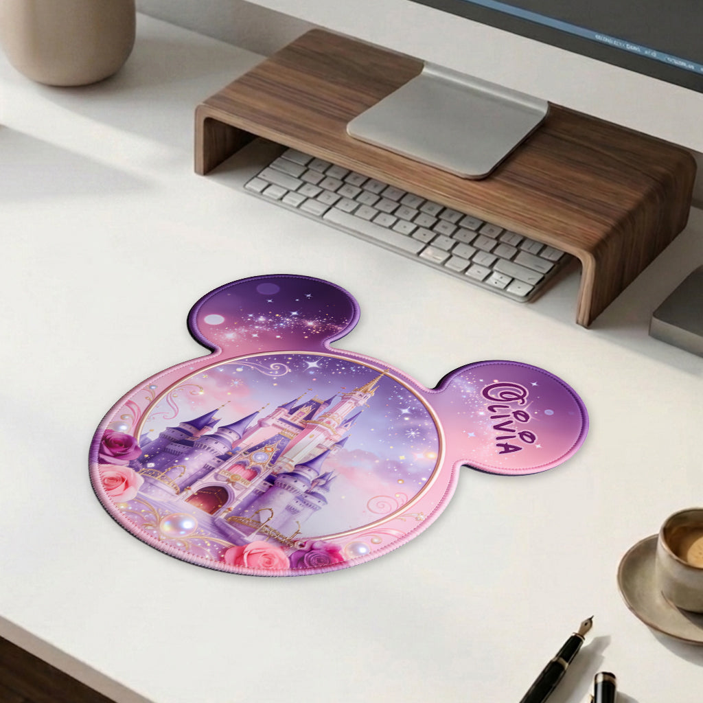 Personalized Mouse Pad Custom Shape Magical Castle Gift Mouse Pad Custom Shape GradoCreations
