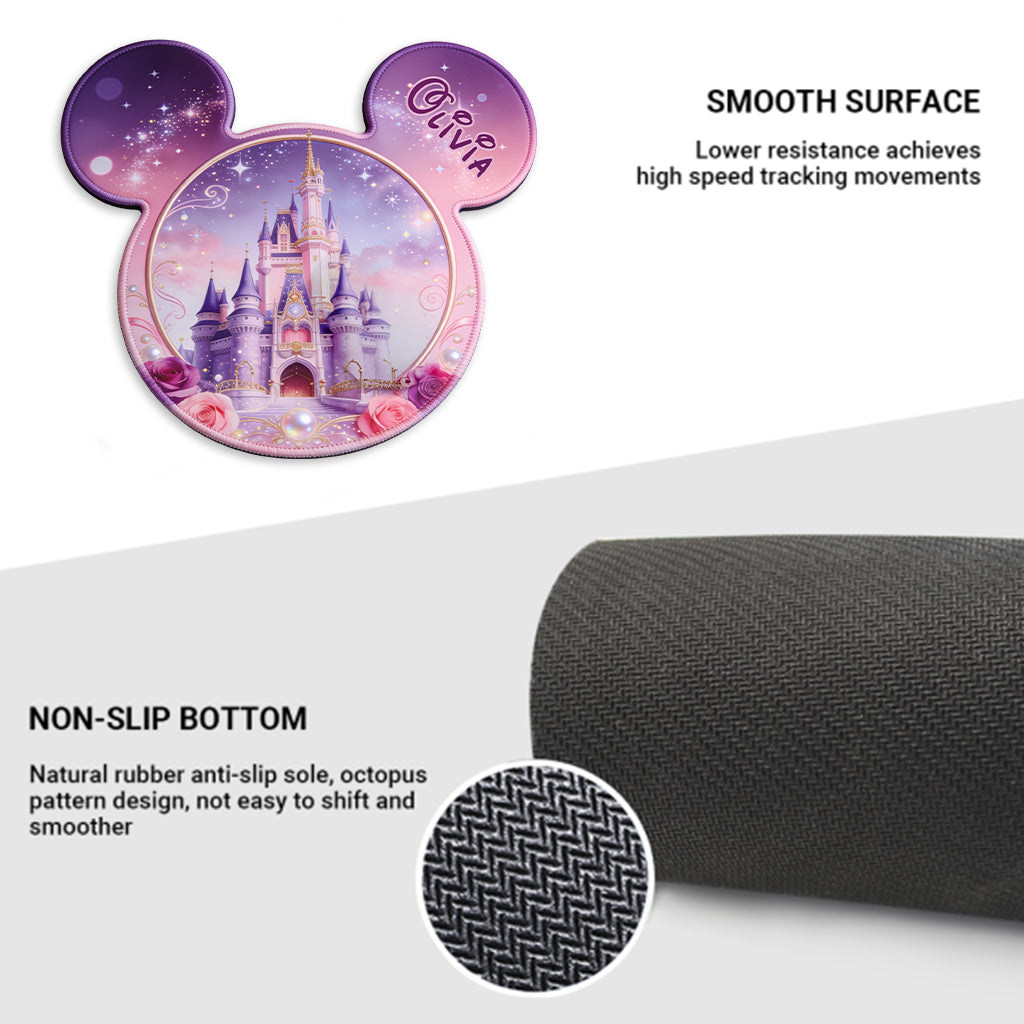 Personalized Mouse Pad Custom Shape Magical Castle Gift Mouse Pad Custom Shape GradoCreations