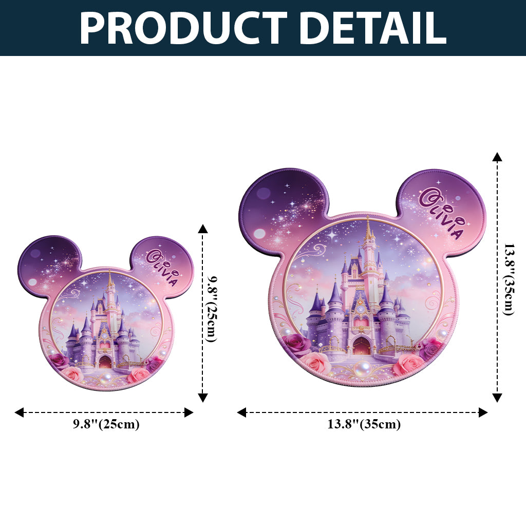 Personalized Mouse Pad Custom Shape Magical Castle Gift Mouse Pad Custom Shape GradoCreations