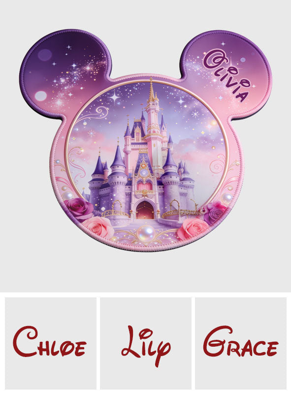 Personalized Mouse Pad Custom Shape Magical Castle Gift Mouse Pad Custom Shape GradoCreations