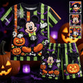 Personalized Halloween Mickey Mouse T-Shirt & Shorts Set for Kids Kid T-shirt & Shorts GradoCreations
