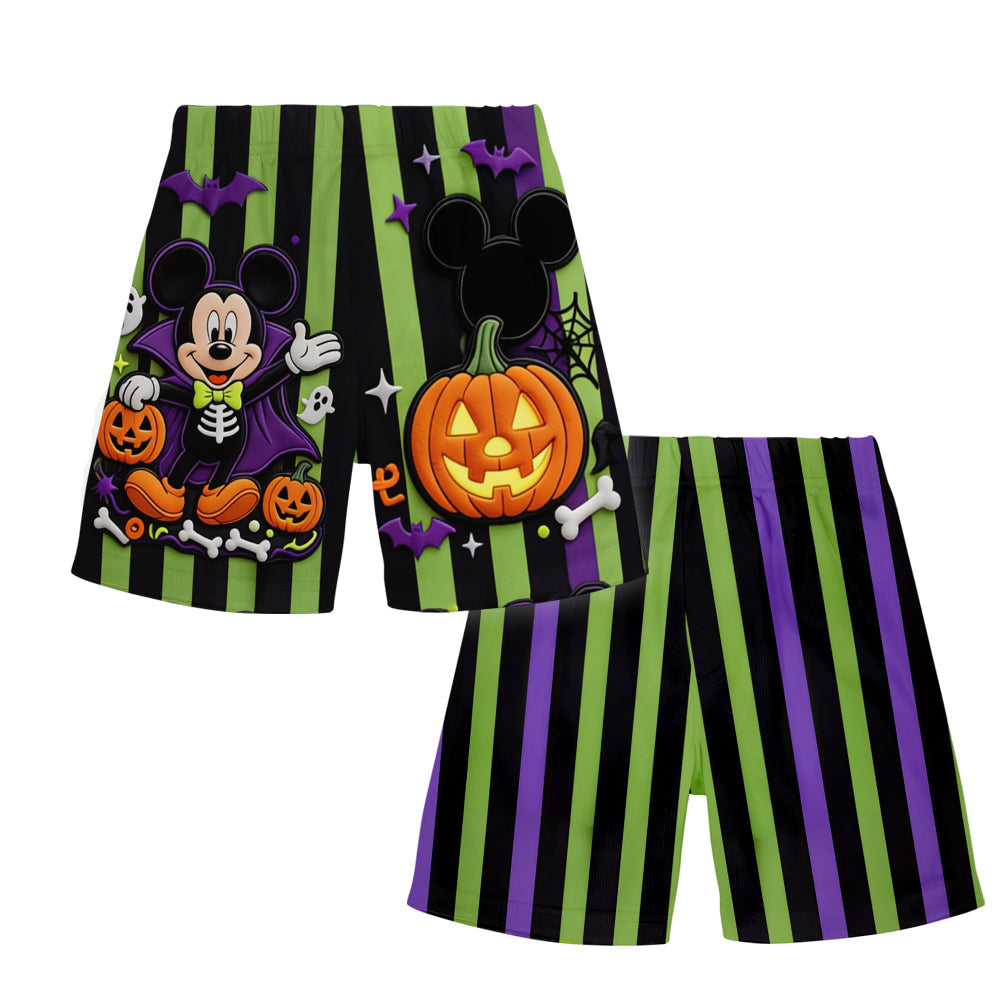 Personalized Halloween Mickey Mouse T-Shirt & Shorts Set for Kids Kid T-shirt & Shorts GradoCreations