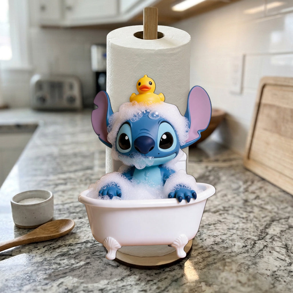 Personalized Aloha Cartoon Monster Paper Towel Stand Gift for Kitchen Paper Towel Stand GradoCreations