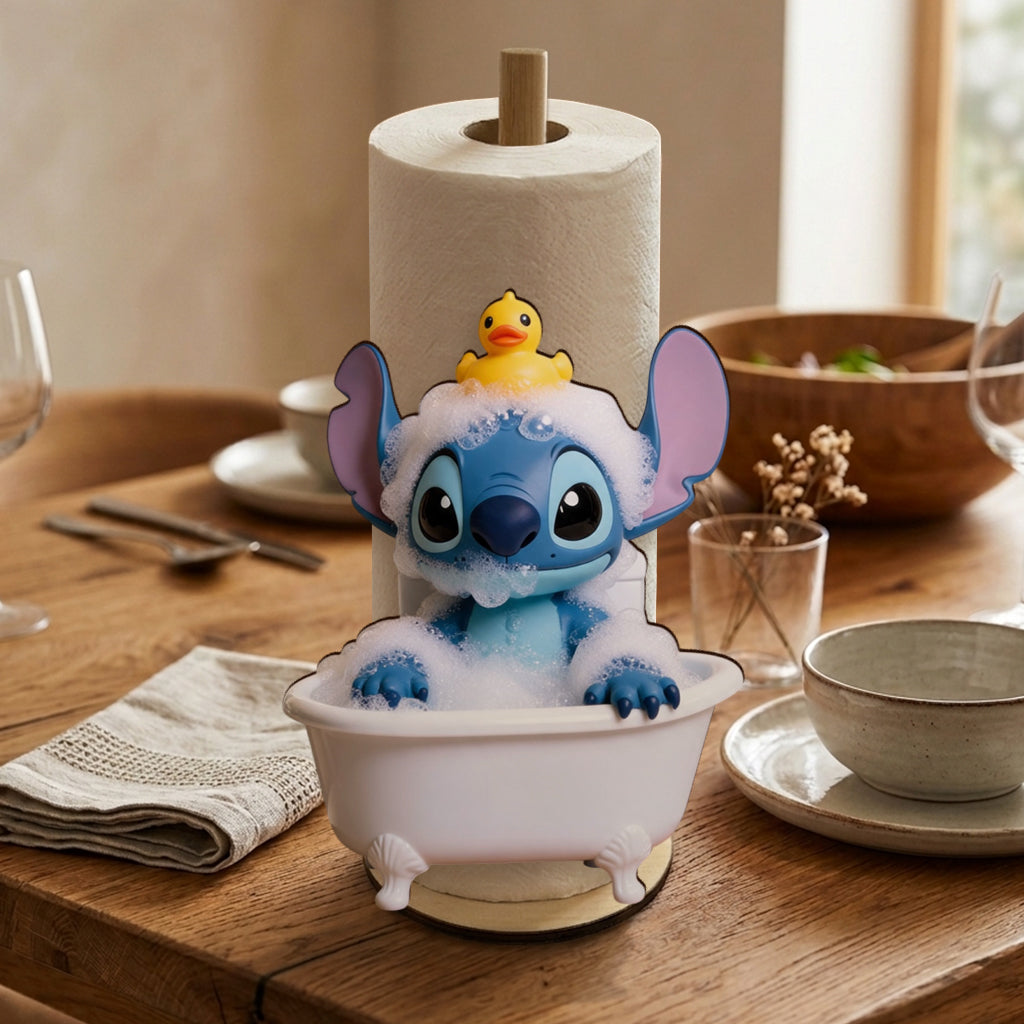Personalized Aloha Cartoon Monster Paper Towel Stand Gift for Kitchen Paper Towel Stand GradoCreations