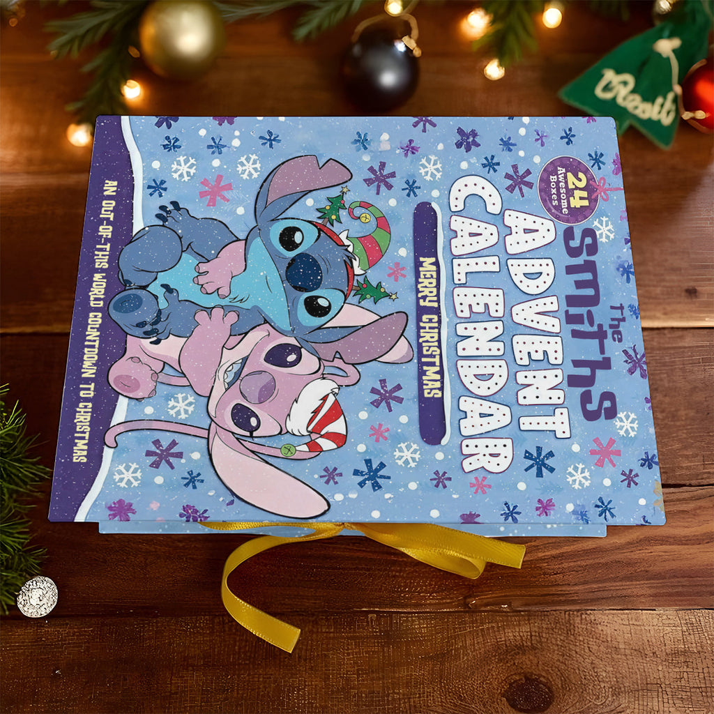 Personalized Advent Calendar with 24 Acrylic Ornaments for Kids Folded Advent Calendar With Ornaments GradoCreations