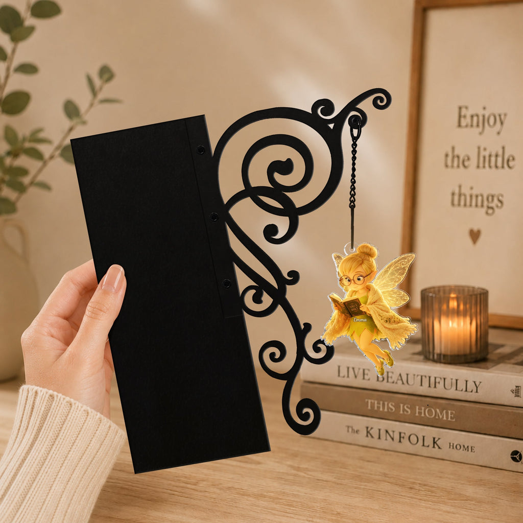 Personalized Fairy Bookshelf Lamp Custom Name Gift for Book Lovers Bookshelf Lamp GradoCreations