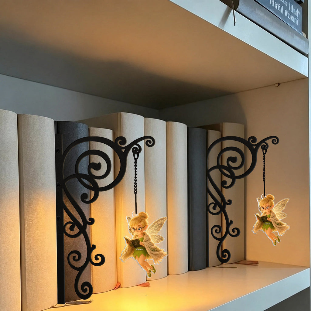 Personalized Fairy Bookshelf Lamp Custom Name Gift for Book Lovers Bookshelf Lamp GradoCreations