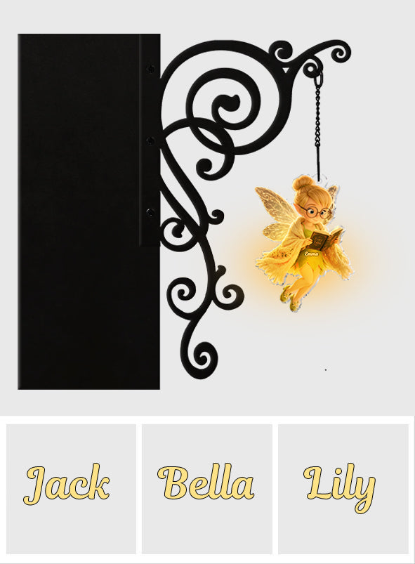 Personalized Fairy Bookshelf Lamp Custom Name Gift for Book Lovers Bookshelf Lamp GradoCreations