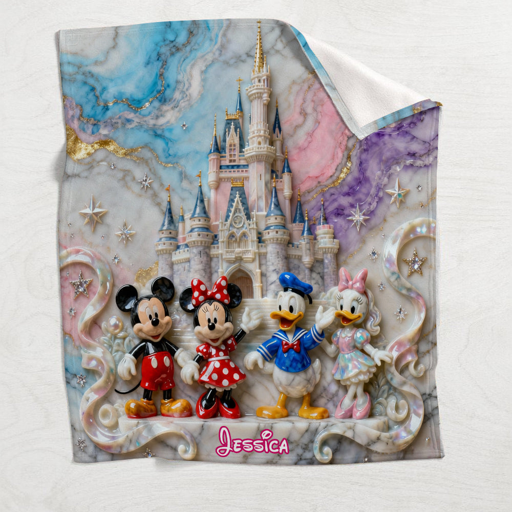 Personalized Mickey Mouse Blanket Soft Flannel Gift for Kids Blanket GradoCreations