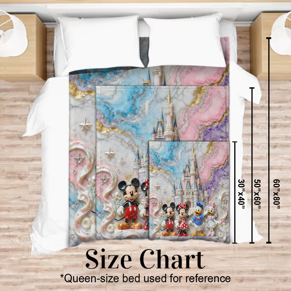 Personalized Mickey Mouse Blanket Soft Flannel Gift for Kids Blanket GradoCreations