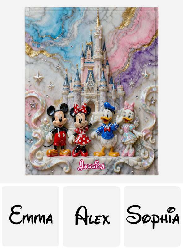 Personalized Mickey Mouse Blanket Soft Flannel Gift for Kids Blanket GradoCreations