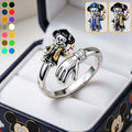 Personalized Magical Mouse Graduate Adjustable Ring Gift Adjustable Shaped Ring GradoCreations