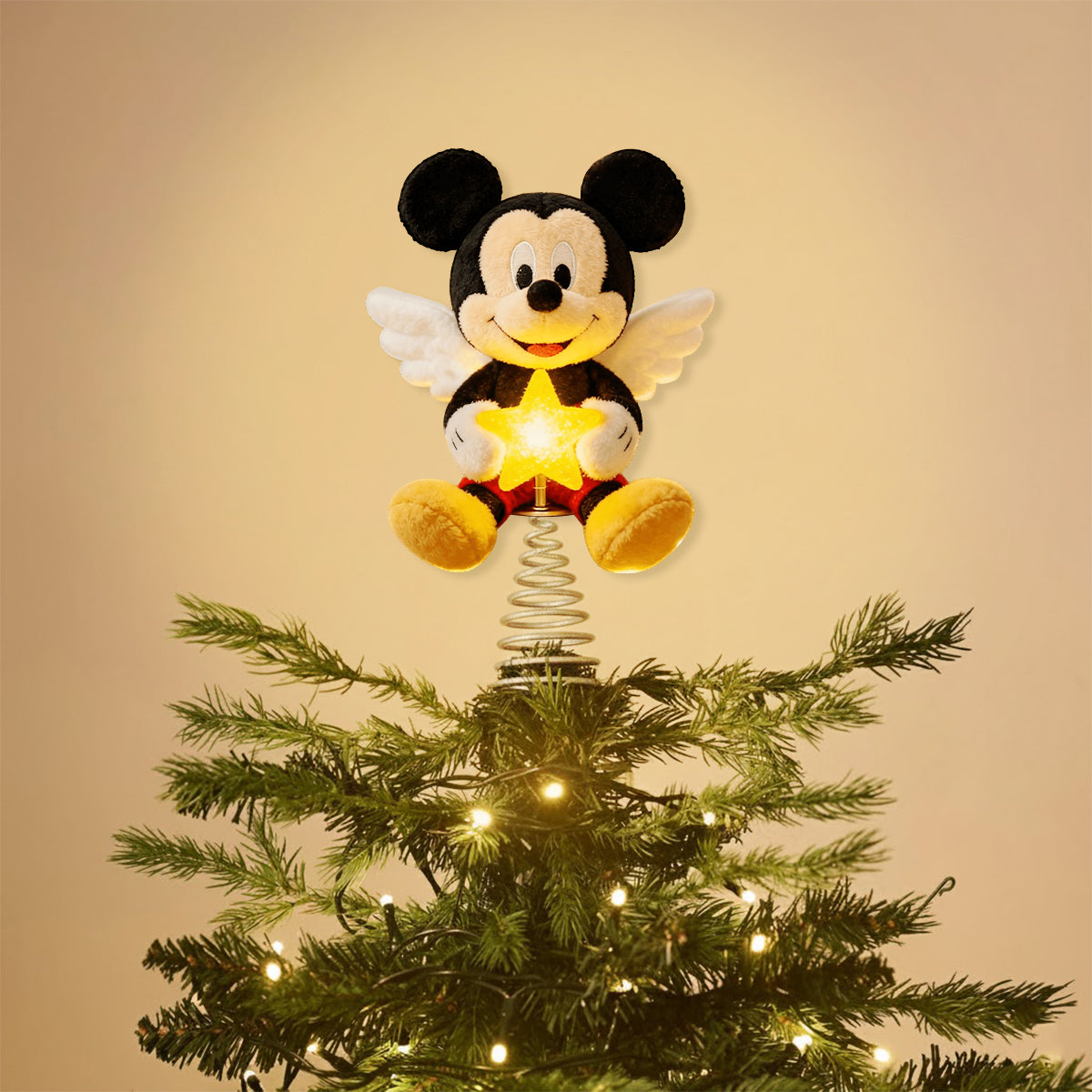 Personalized Mickey Mouse LED Light Tree Topper Holiday Decor LED Light Tree Topper GradoCreations