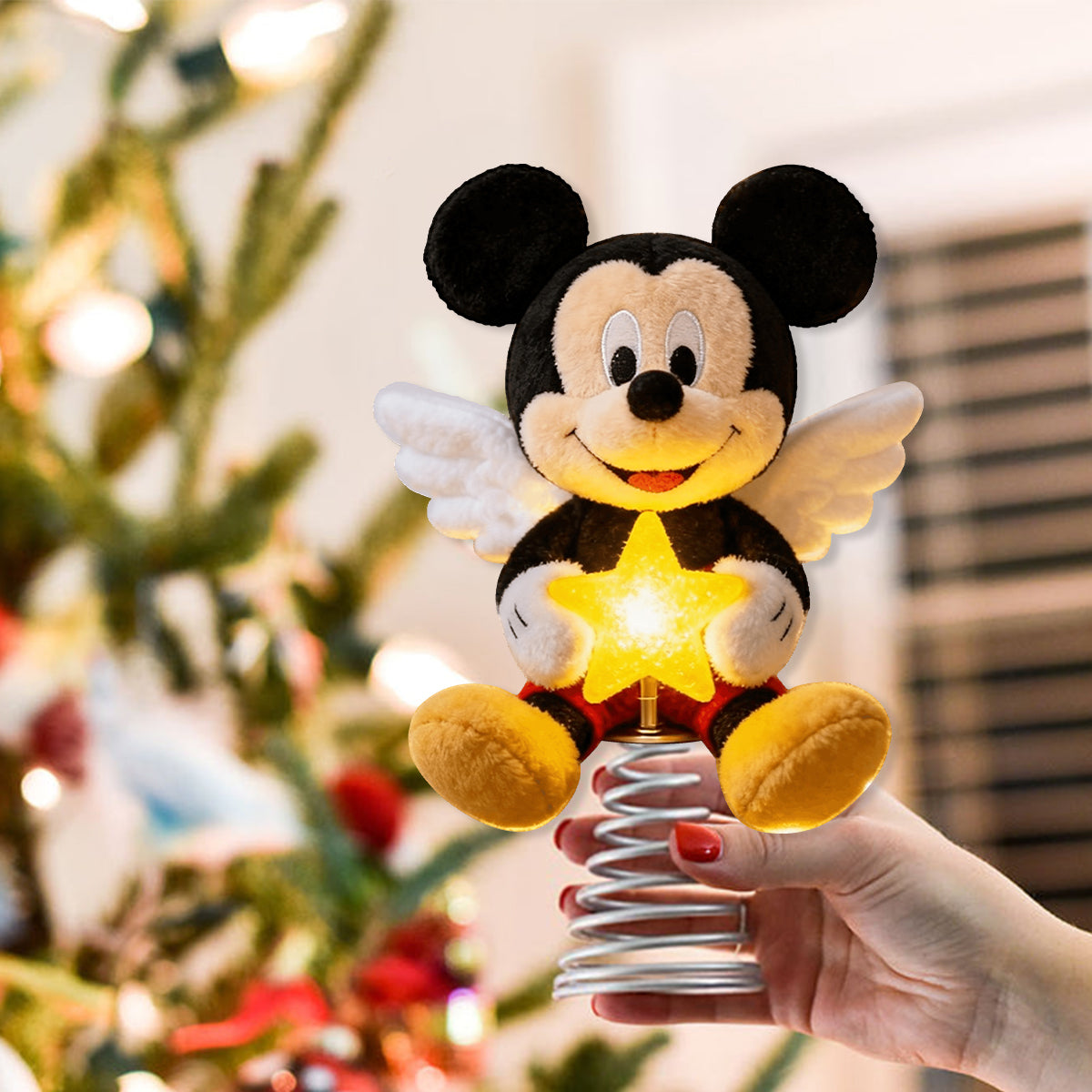 Personalized Mickey Mouse LED Light Tree Topper Holiday Decor LED Light Tree Topper GradoCreations