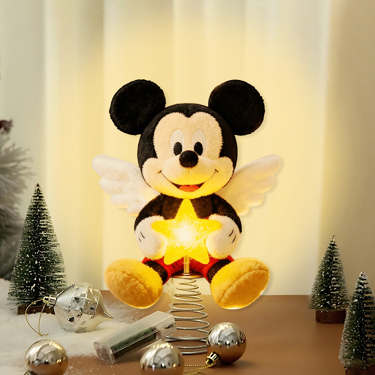 Personalized Mickey Mouse LED Light Tree Topper Holiday Decor LED Light Tree Topper GradoCreations