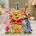 Personalized Winnie the Pooh Pump Dispenser with Custom Names Gift for Mom Pump Dispenser GradoCreations