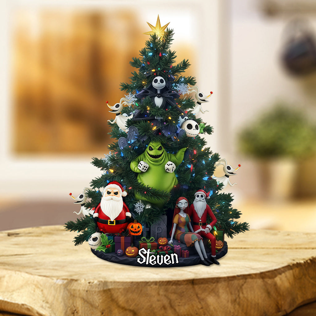 Personalized Nightmare Before Christmas Acrylic Plaque Gift for Kids Custom Shaped Acrylic Plaque GradoCreations