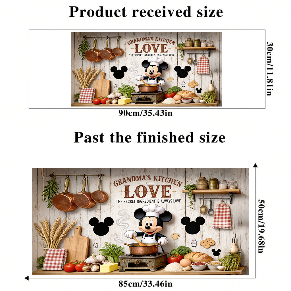 Personalized Mickey Mouse Kitchen Wall Decal for Kids Room Wall Decal GradoCreations