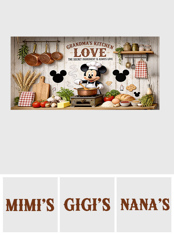 Personalized Mickey Mouse Kitchen Wall Decal for Kids Room Wall Decal GradoCreations