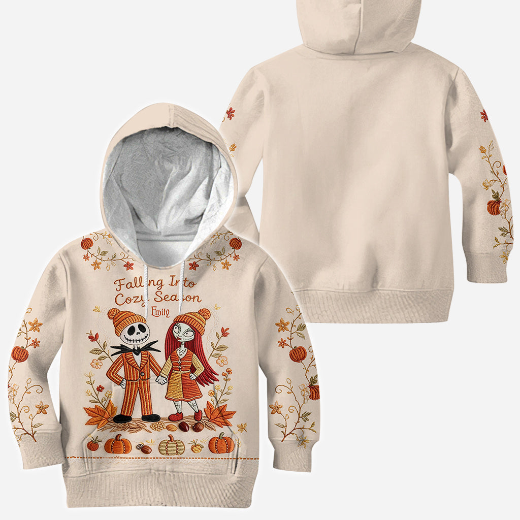 Personalized Autumn Vibes All Over Shirt for Couples All Over Shirt GradoCreations