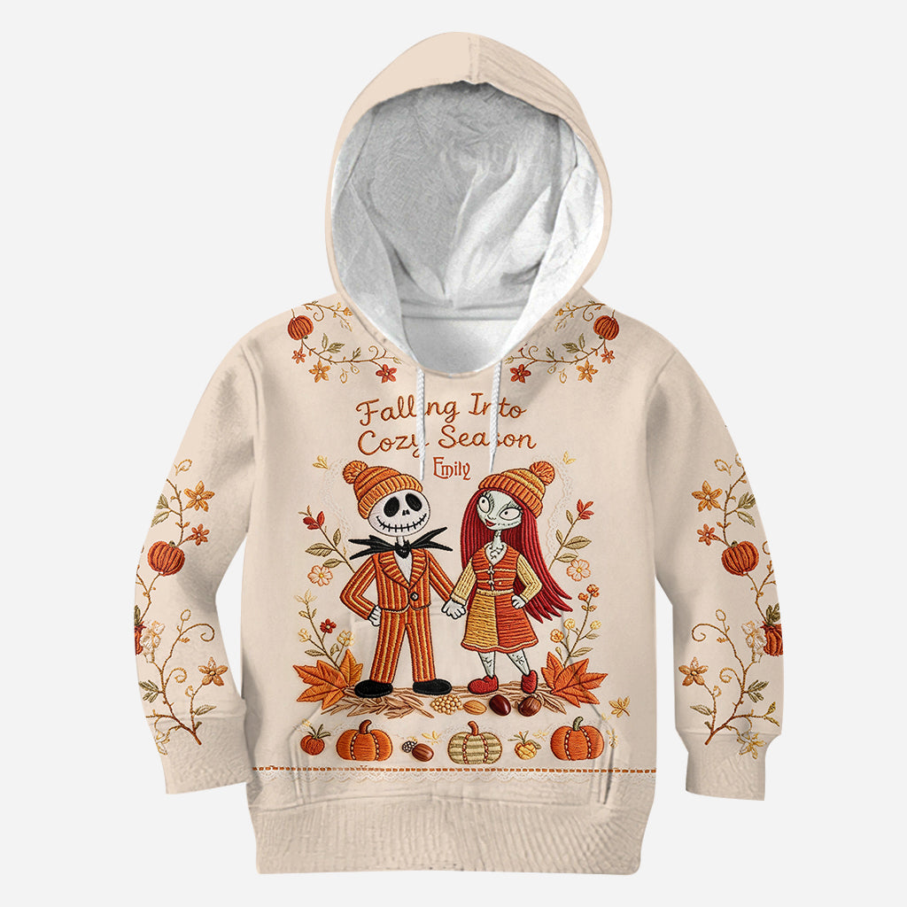 Personalized Autumn Vibes All Over Shirt for Couples All Over Shirt GradoCreations
