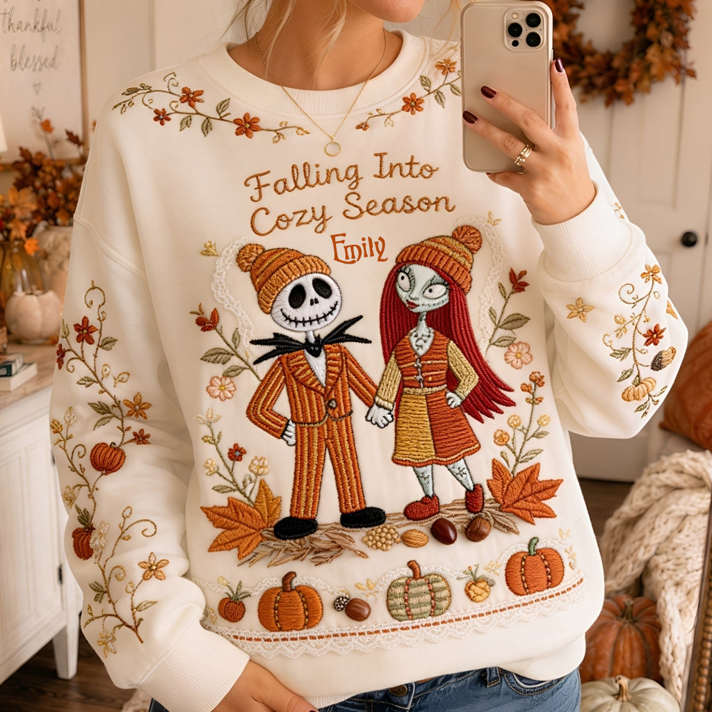 Personalized Autumn Vibes All Over Shirt for Couples All Over Shirt GradoCreations