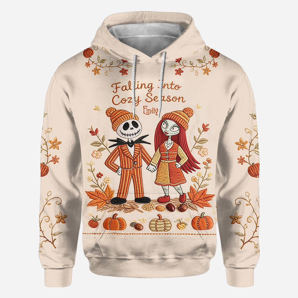 Personalized Cozy Season Shirt Gift for Her - Fall Apparel AOP Shirt GradoCreations