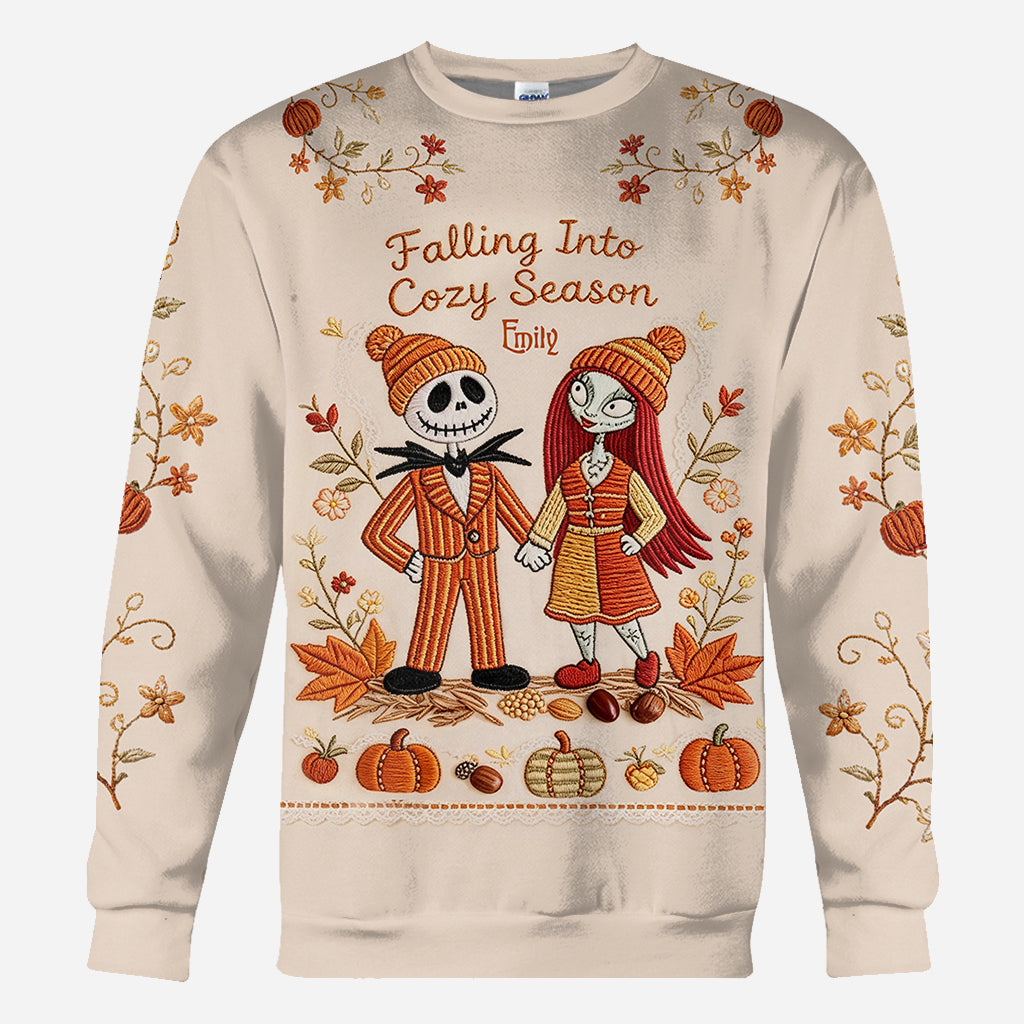 Personalized Cozy Season Shirt Gift for Her - Fall Apparel AOP Shirt GradoCreations
