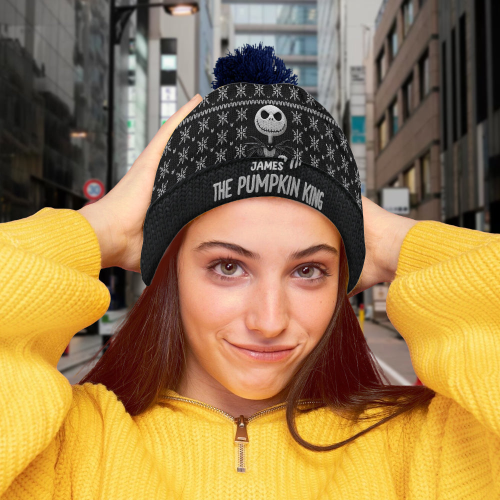 Personalized Beanie Hat Custom Name for Couples Christmas Gift Beanie Hat GradoCreations