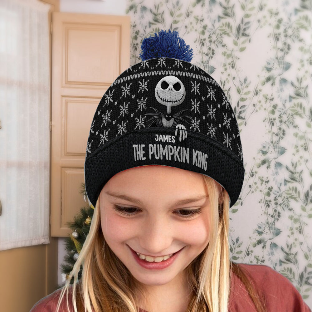 Personalized Beanie Hat Custom Name for Couples Christmas Gift Beanie Hat GradoCreations