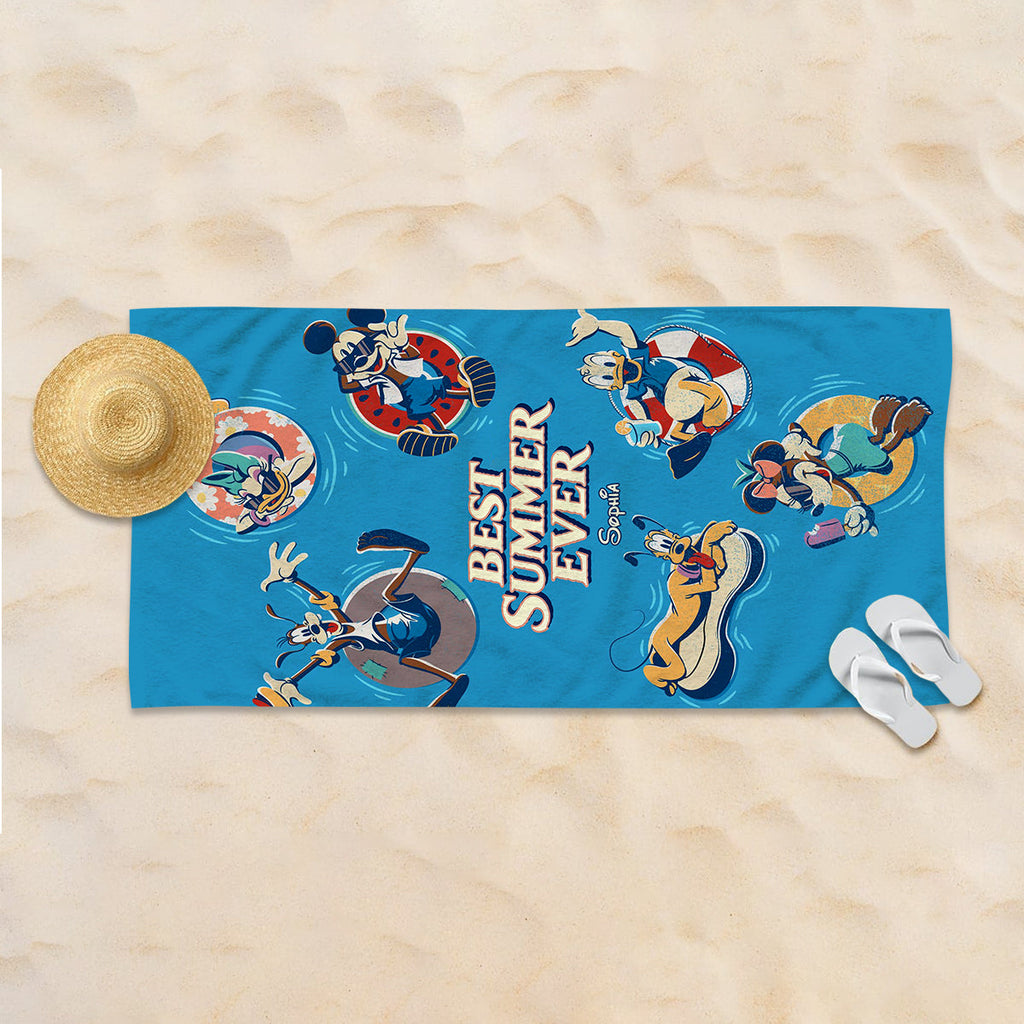 Personalized Quick-Dry Beach Towel Custom Name for Kids Beach Towel GradoCreations