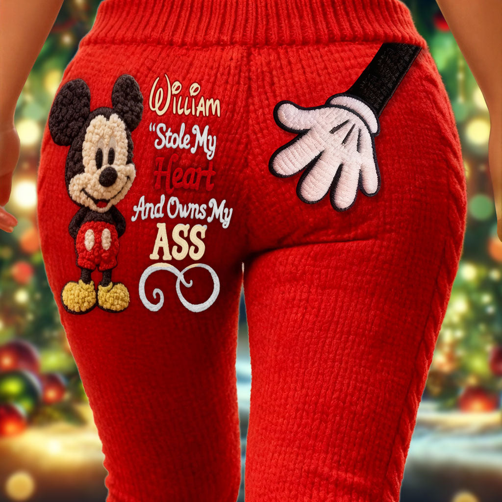 Personalized 3D Mouse Leggings Custom Name Gift for Her Leggings GradoCreations