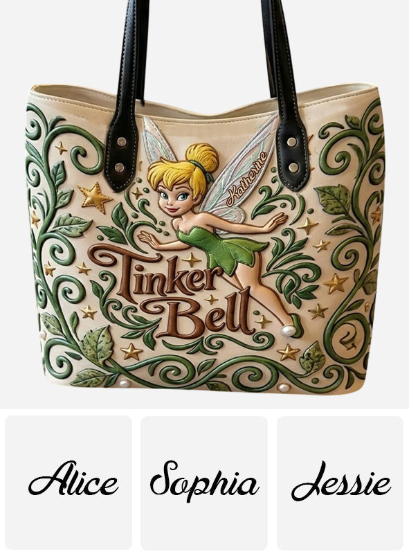 Personalized Tinkerbell Tote Bag Custom Name Gift for Her Tote Bag GradoCreations