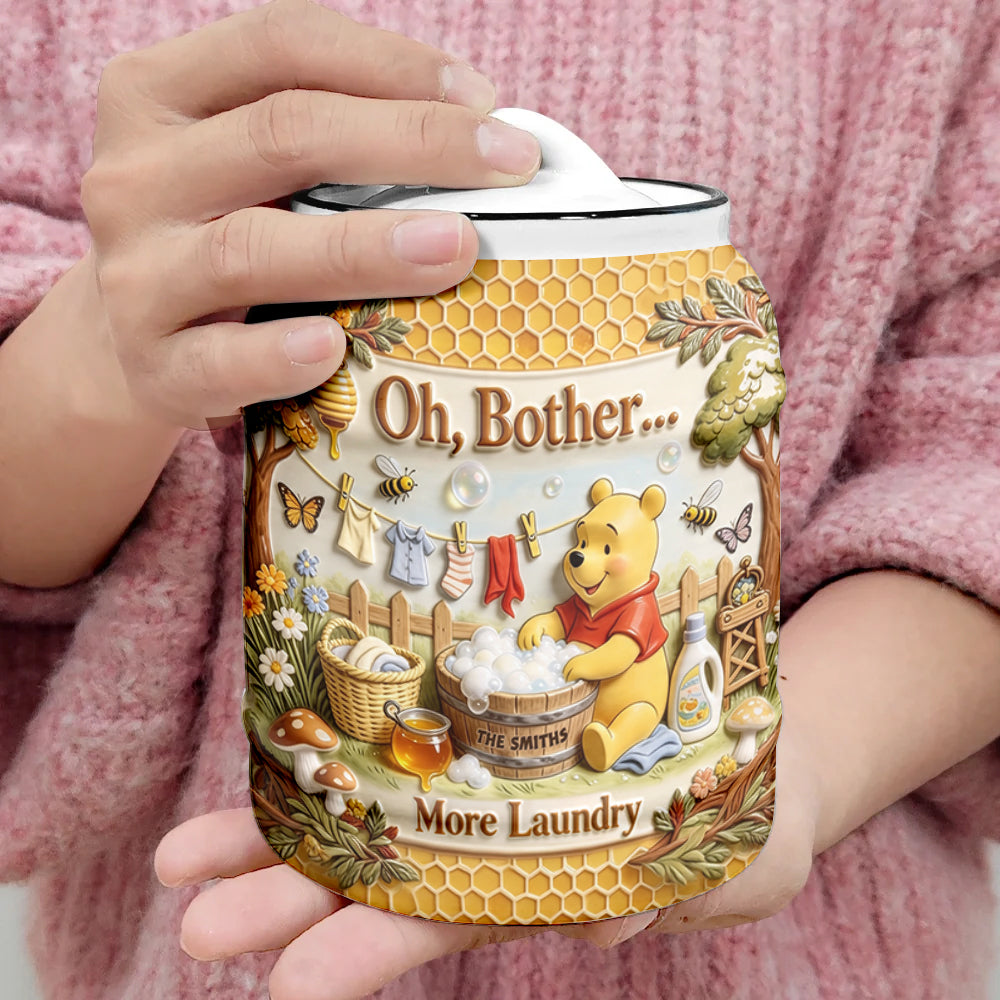 Personalized Ceramic Cookie Jar with Yellow Bear Design for Home Cookie Jar GradoCreations