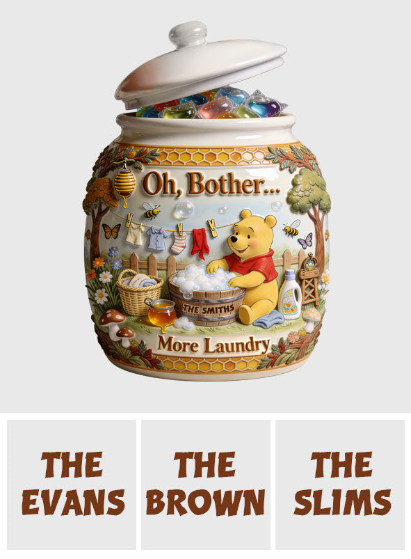 Personalized Ceramic Cookie Jar with Yellow Bear Design for Home Cookie Jar GradoCreations