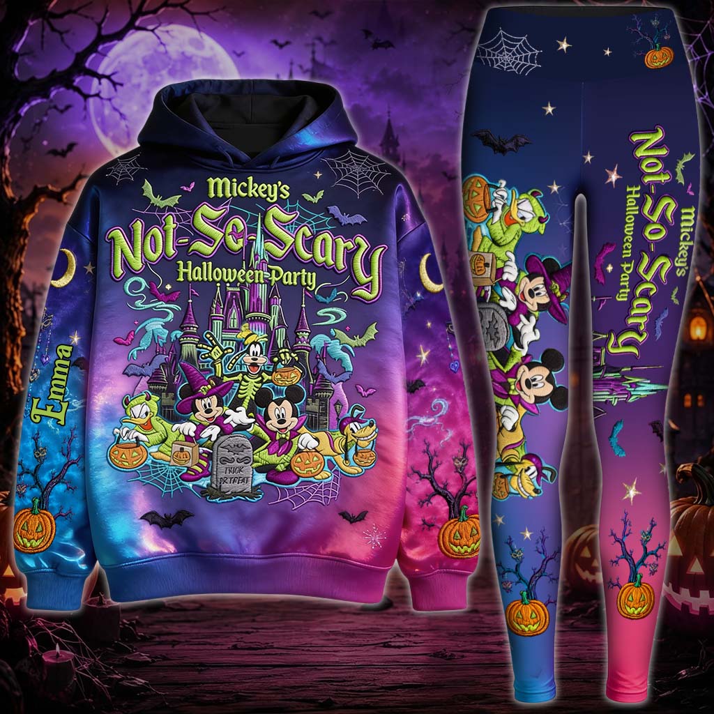 Personalized Halloween Hoodie and Leggings Set for Kids Hoodie & Leggings GradoCreations