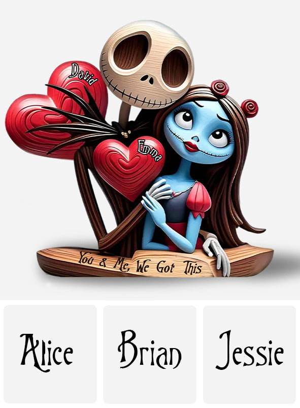 Personalized Nightmare Before Christmas Acrylic Plaque Gift for Couples Custom Shaped Acrylic Plaque GradoCreations