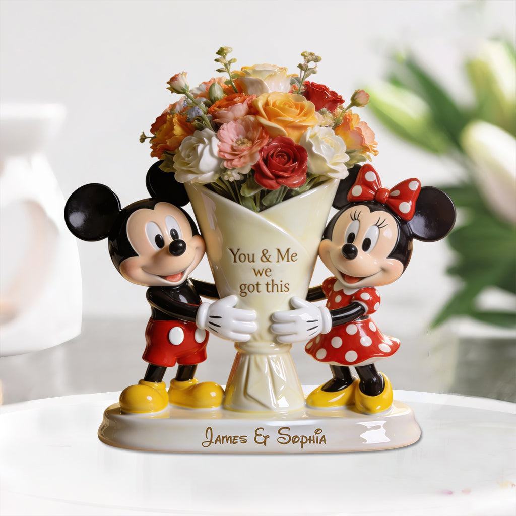 Personalized Mickey & Minnie Acrylic Plaque Gift for Couples Custom Shaped Acrylic Plaque GradoCreations