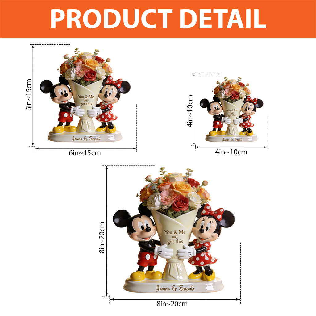 Personalized Mickey & Minnie Acrylic Plaque Gift for Couples Custom Shaped Acrylic Plaque GradoCreations