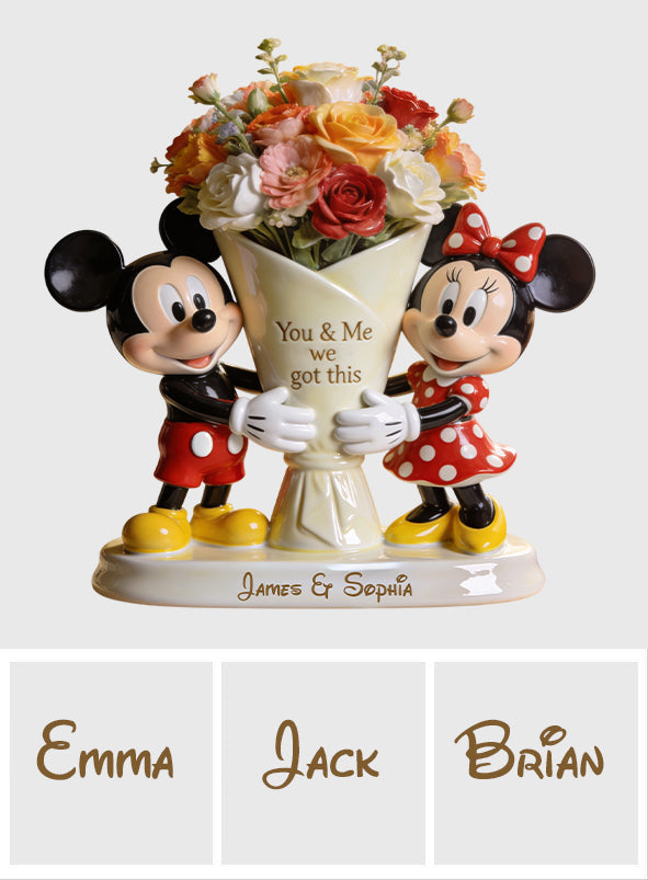 Personalized Mickey & Minnie Acrylic Plaque Gift for Couples Custom Shaped Acrylic Plaque GradoCreations