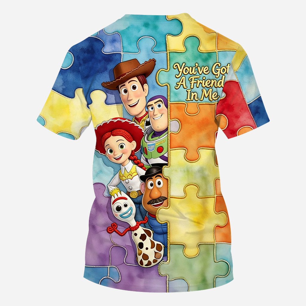 Personalized Autism Awareness All Over Shirt Custom Name Gift All Over Shirt GradoCreations