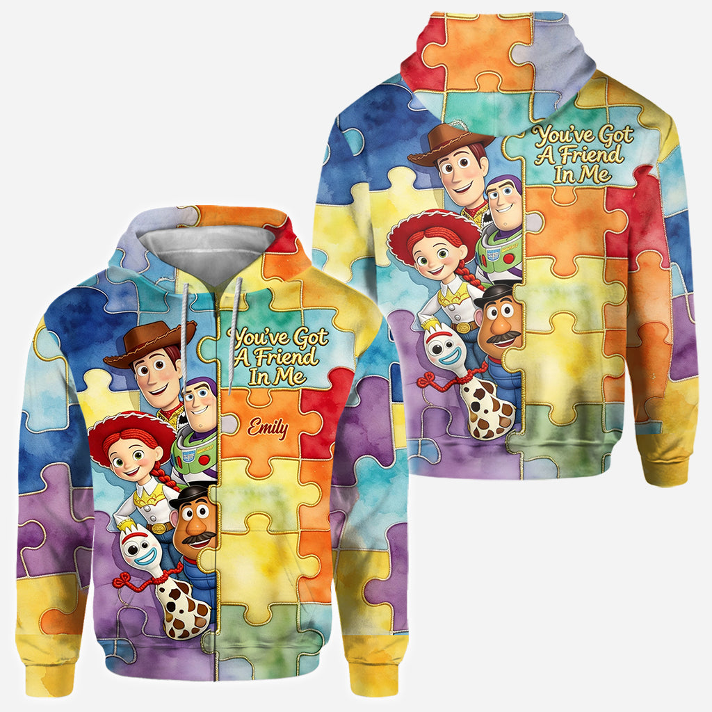 Personalized Autism Awareness All Over Shirt Custom Name Gift All Over Shirt GradoCreations