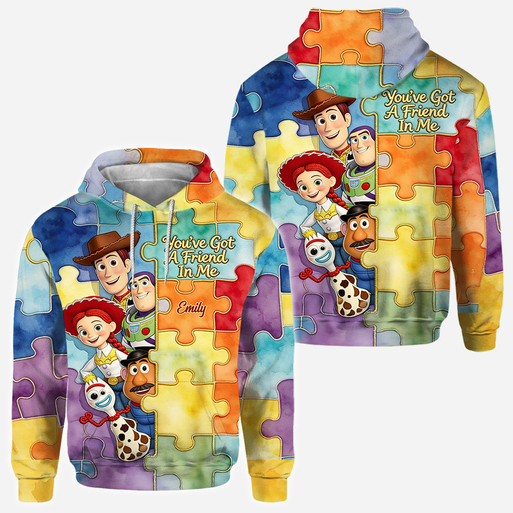 Personalized Autism Awareness All Over Shirt Custom Name Gift All Over Shirt GradoCreations