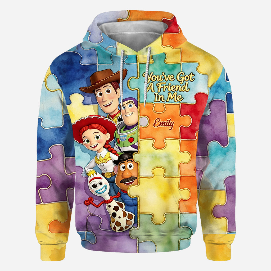 Personalized Autism Awareness All Over Shirt Custom Name Gift All Over Shirt GradoCreations