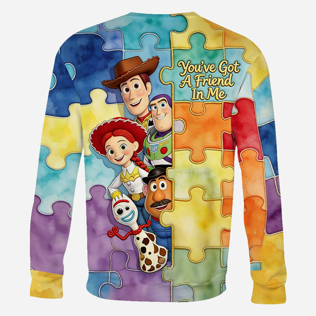 Personalized Autism Awareness All Over Shirt Custom Name Gift All Over Shirt GradoCreations